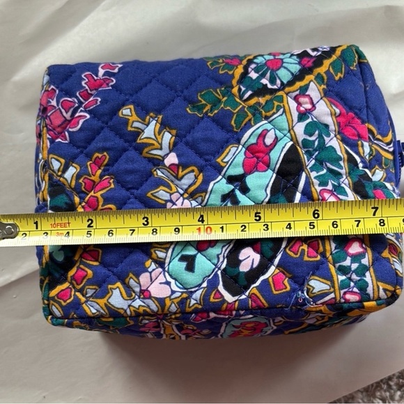 Vera Bradley Quilted Cosmetic Bag with plastic lining - Picture 3 of 7
